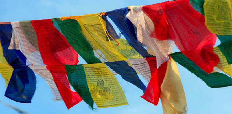 Signification des drapeaux de prières tibétains